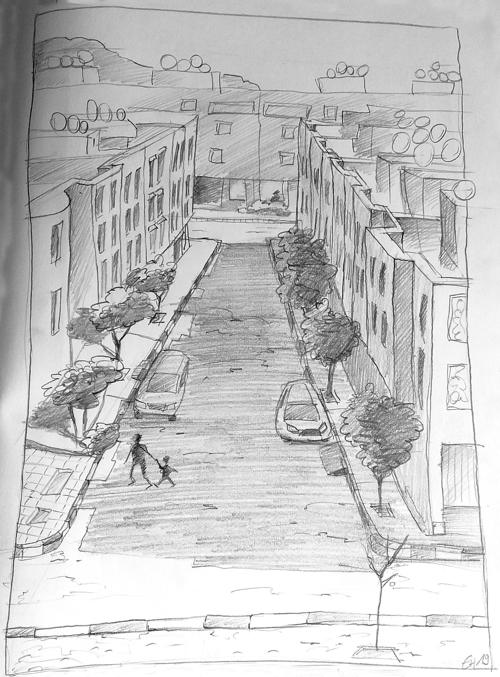 Blick aus dem Küchenfenster