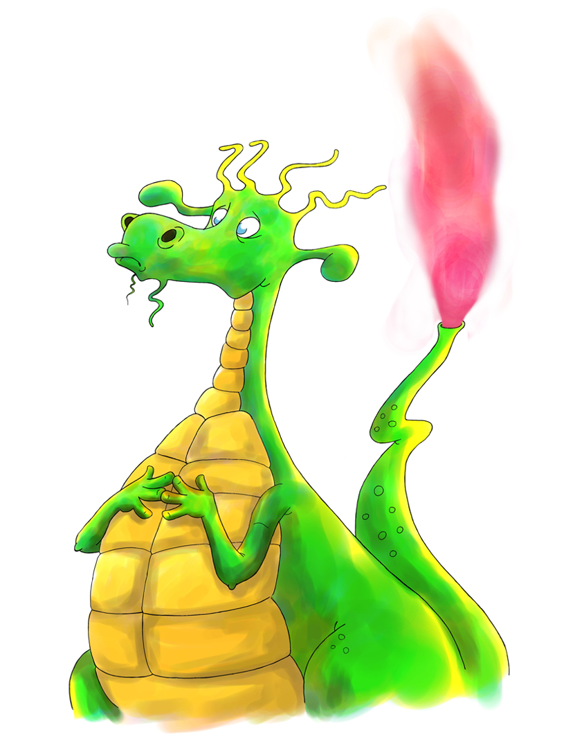 Drachen-Illustration